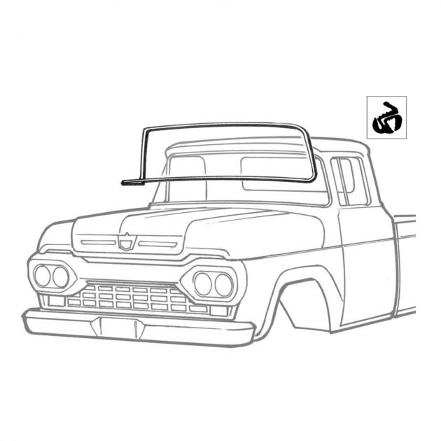Borracha Para-brisa Ford Pickup 1962 a 1971 F-100