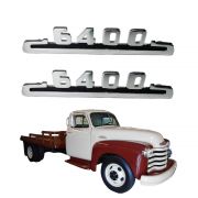 Emblema Lateral 6400 Chevrolet 1953 1954