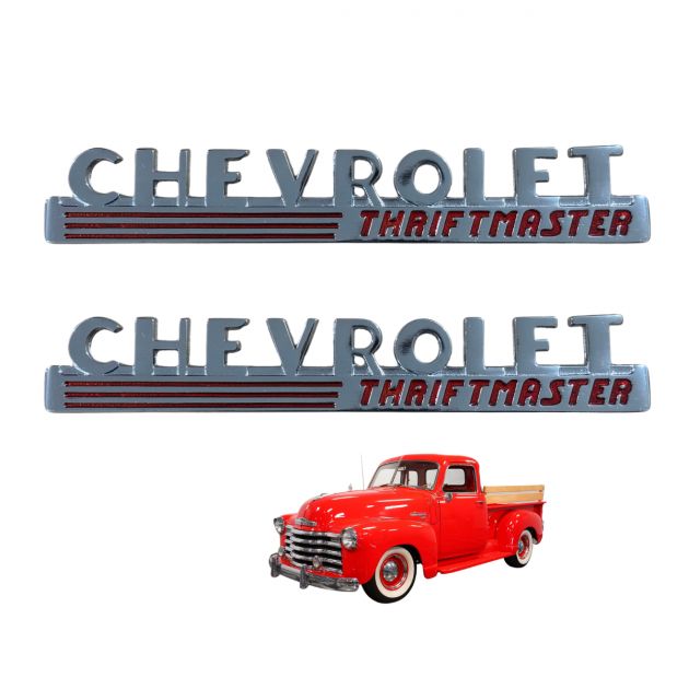 Emblema Lateral "Chevrolet Thriftmaster" 47 e 48