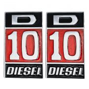 Emblema Lateral Chevrolet D10 Diesel