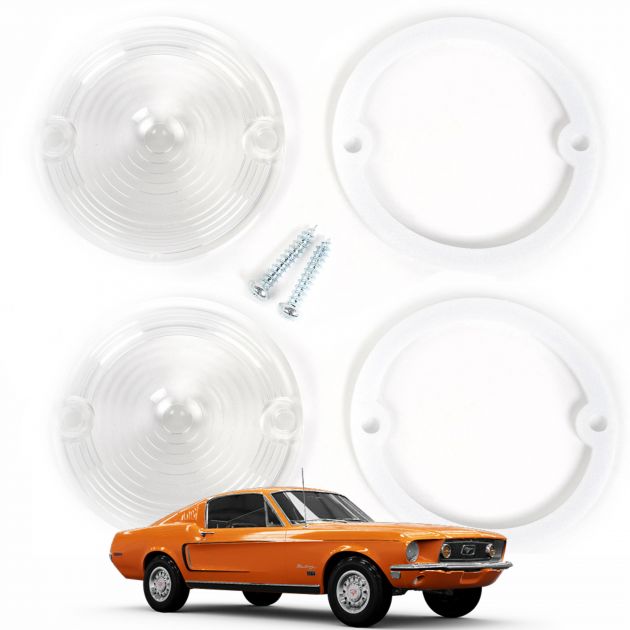 Lentes das Lanternas de "Ré" Traseiras Ford Mustang 1965-1968