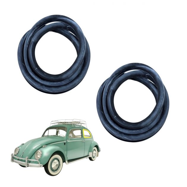 Par de Borracha das Janelas Laterais Fixas Fusca 67 à 96