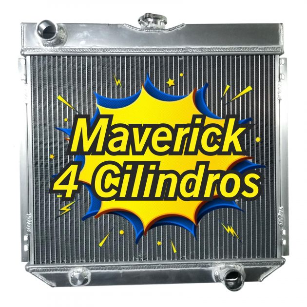 Radiador de Alumínio 3 Colmeias para Ford Maverick 4 Cilindros