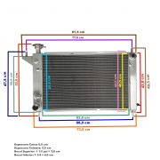 Radiador de Alumínio para Mustang 1994-96 V6 V8 Automático