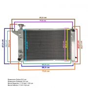 Radiador de Alumínio para Mustang 1994-96 V6 V8 Manual