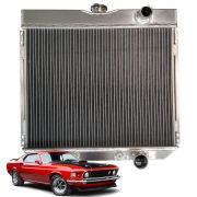 Radiador de Alumínio 3 Colmeias para Ford Mustang 1967-1970